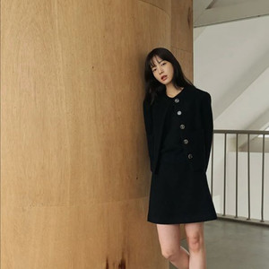 샵엠 두오모 스커트 블랙 S