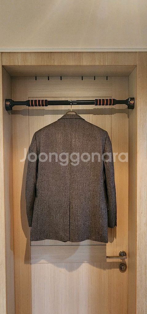 브라운 트위드 모직자켓 XL--1