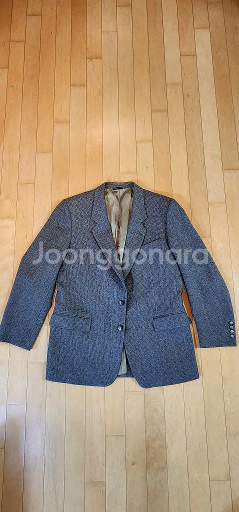 브라운 트위드 모직자켓 XL--3