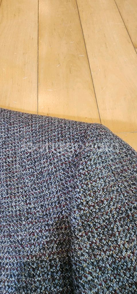 브라운 트위드 모직자켓 XL--9