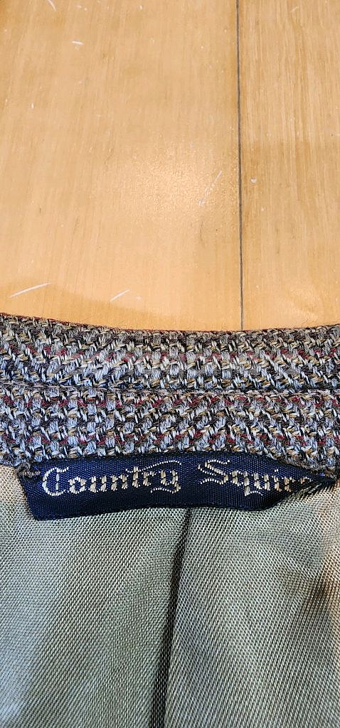 브라운 트위드 모직자켓 XL--5