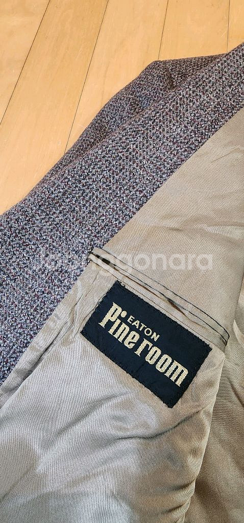 브라운 트위드 모직자켓 XL--6