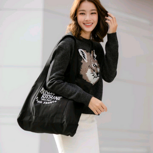 (1회착용)메종키츠네 여성 빅폭스 헤드 니트 스웨터