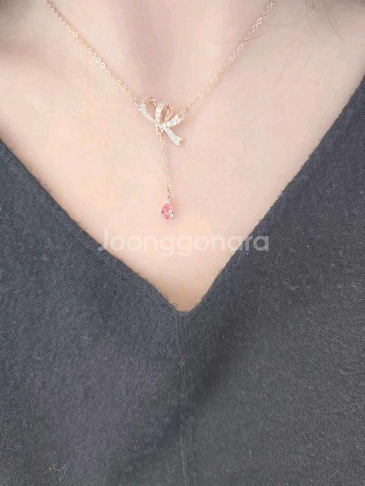 (새상품) 스와로브스키 목걸이--5