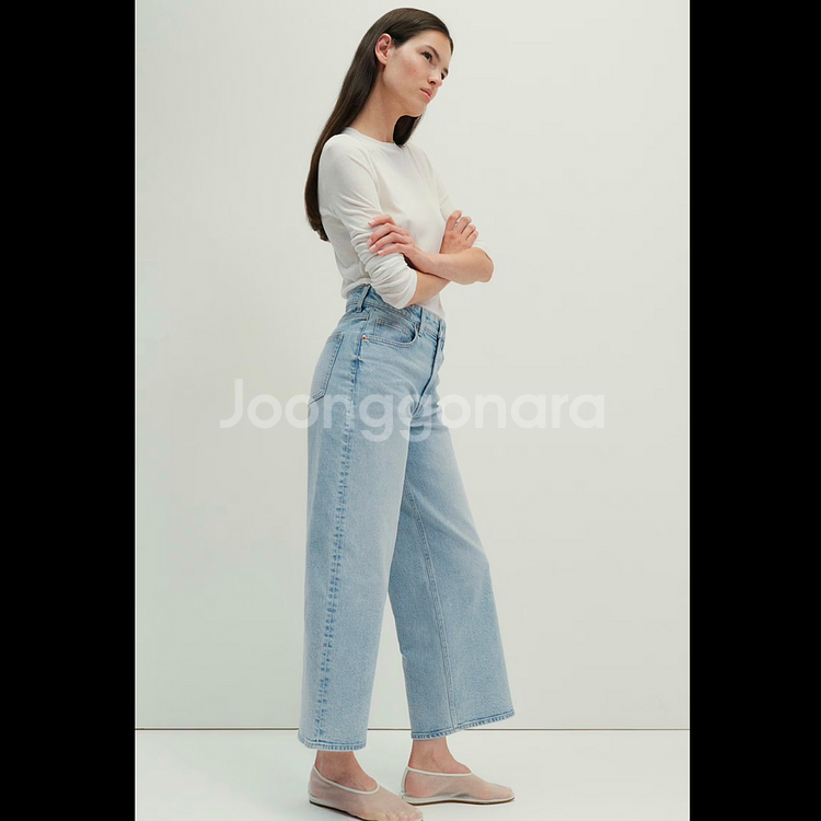 h&m 에이치앤엠 와이드 진--8