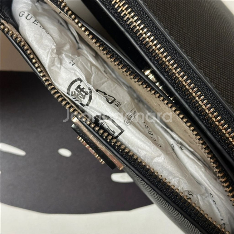 게스 듀얼 숄더백 블랙--2