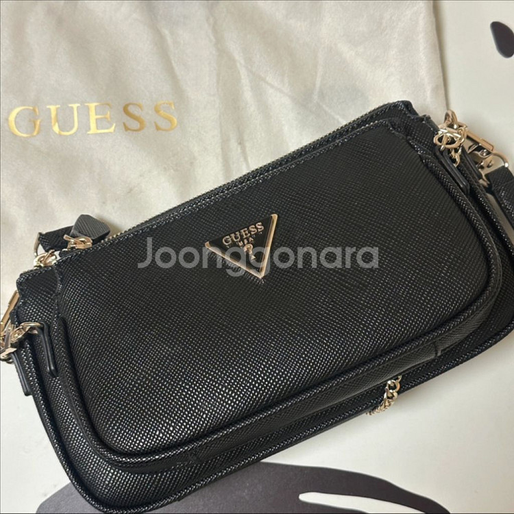 게스 듀얼 숄더백 블랙--0