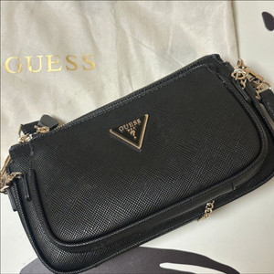 게스 듀얼 숄더백 블랙