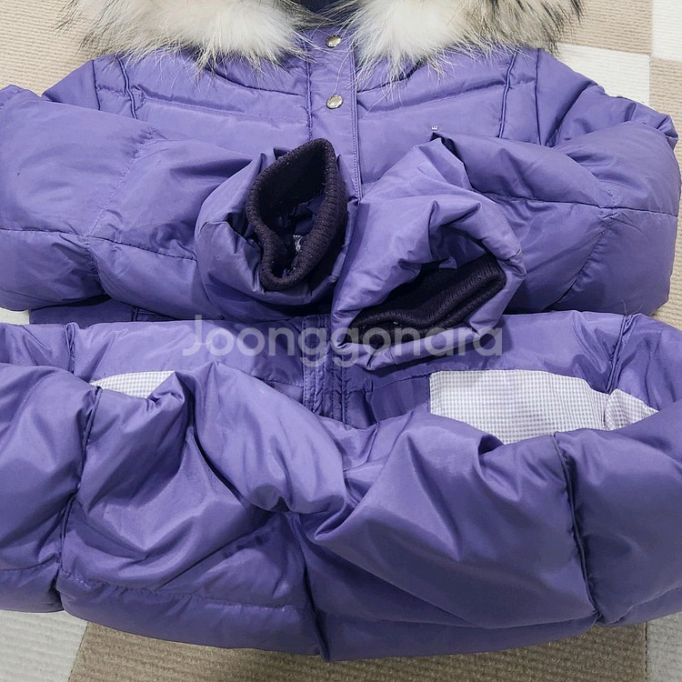 헤지스 키즈 퍼플 패딩 130(8-9Y)--5