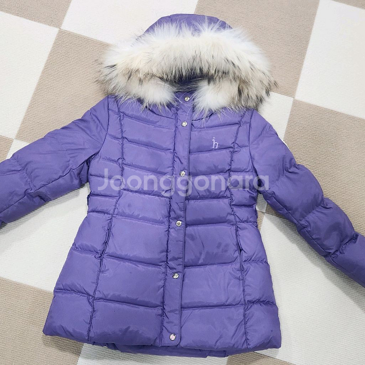 헤지스 키즈 퍼플 패딩 130(8-9Y)--2