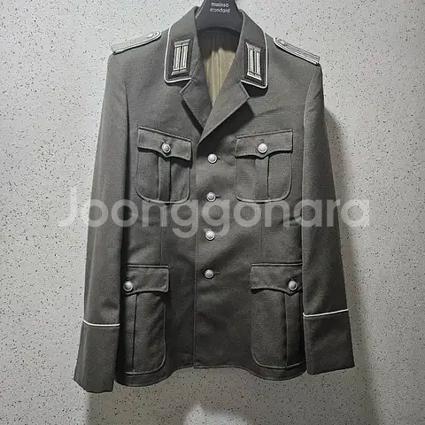 48) 빈티지 독일군 정복 예복 야전 상의 자켓--0