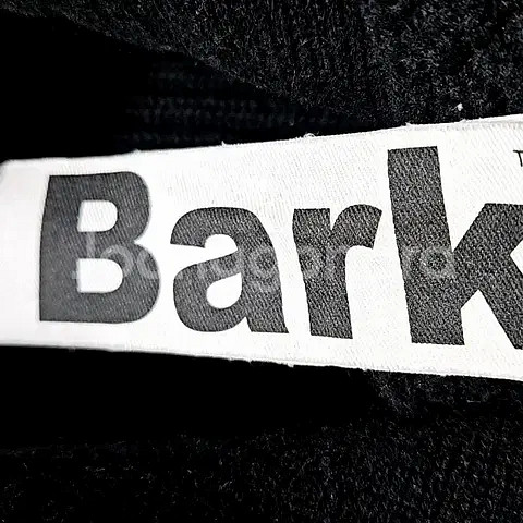 M) 바크 BARK 헤비울 후드 니트 더플 코트 블랙--8