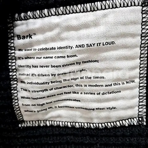 M) 바크 BARK 헤비울 후드 니트 더플 코트 블랙--5