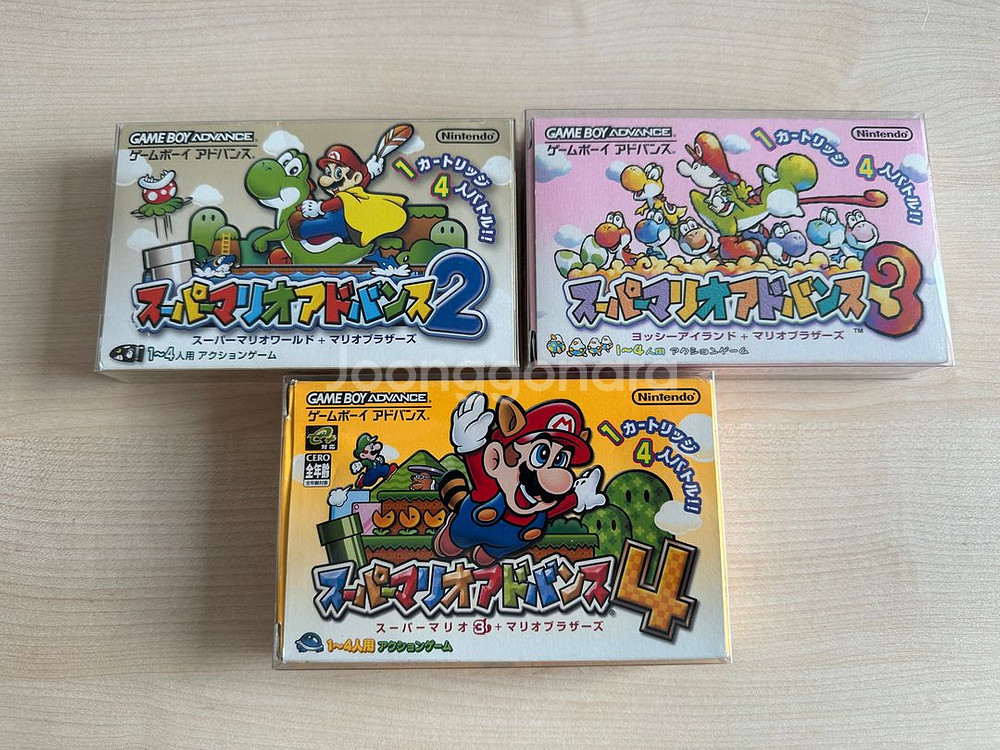 슈퍼마리오 어드밴스 2 & 3 & 4 일괄 판매합니다.--0