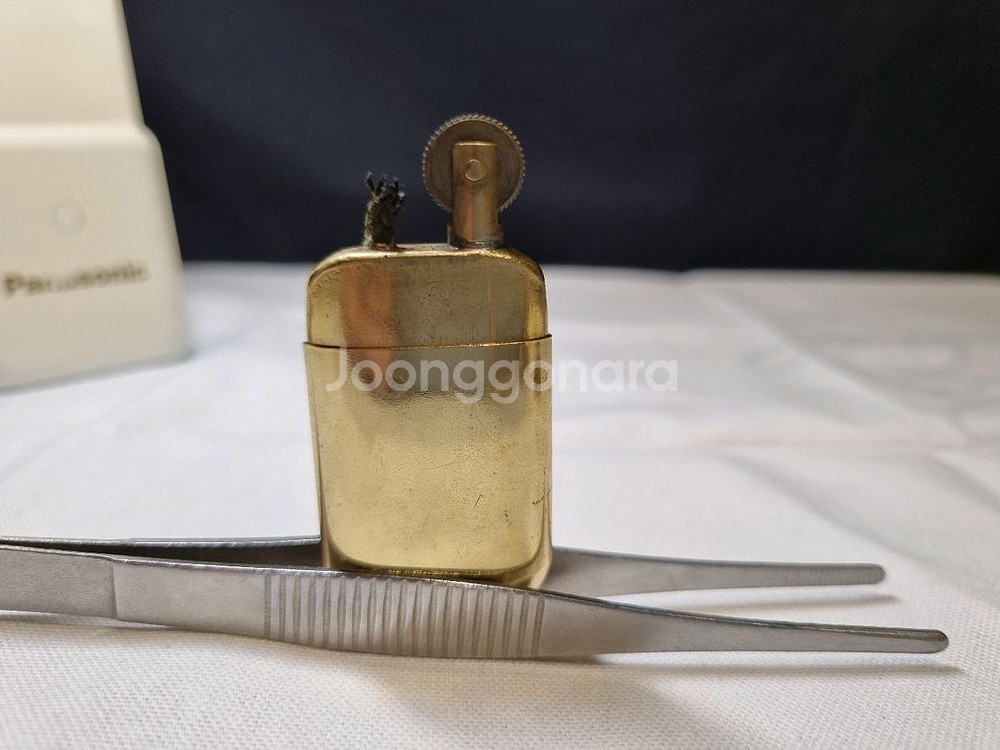 빈티지 Brass No.5 황동 오일 라이터--5