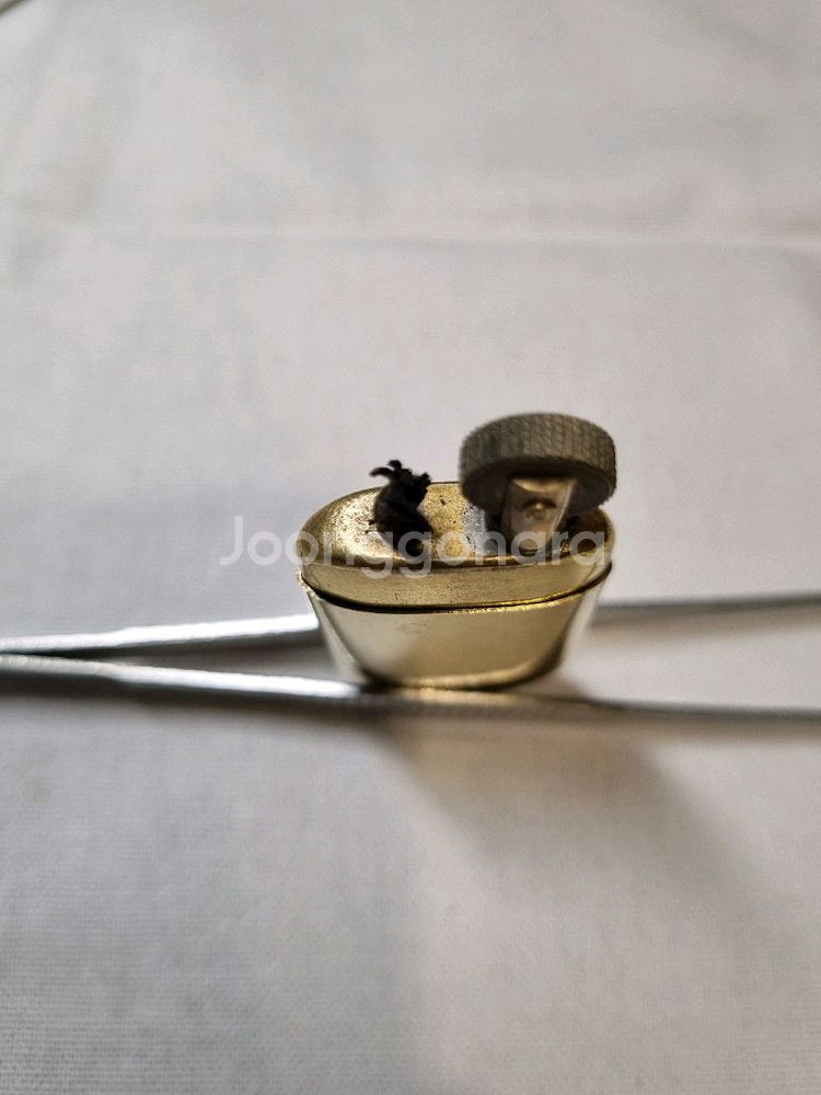 빈티지 Brass No.5 황동 오일 라이터--6