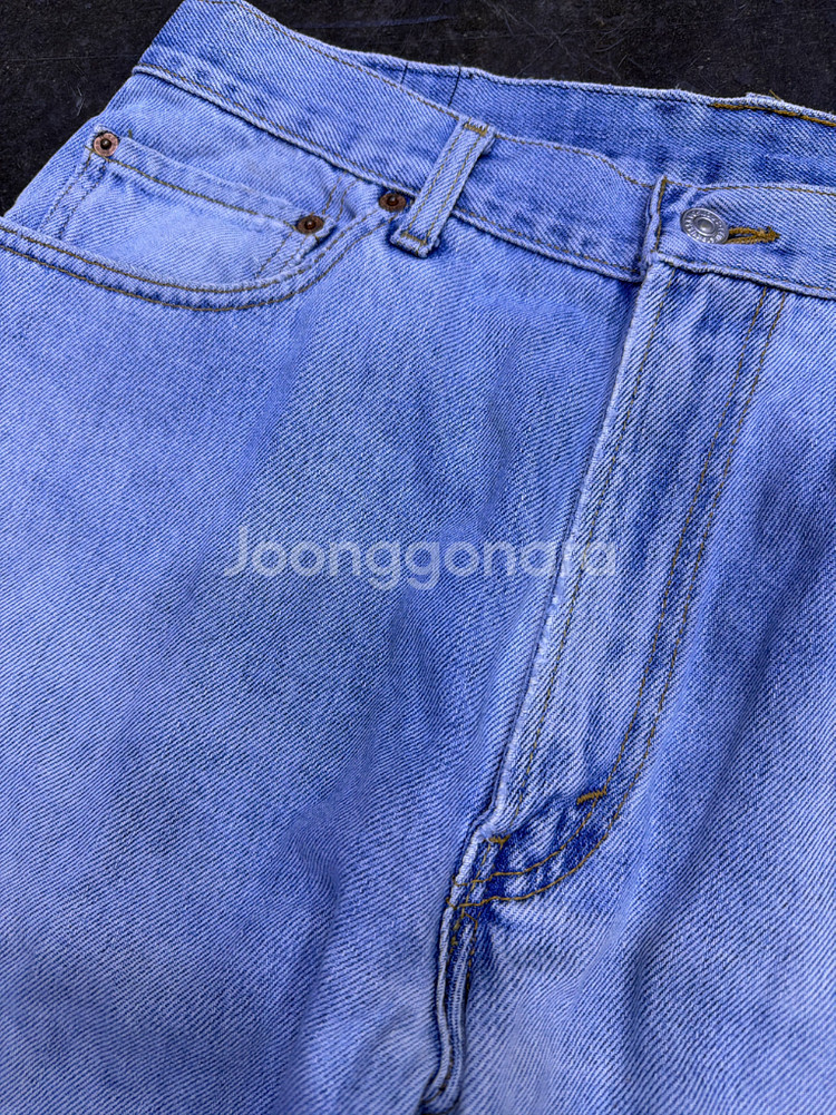 리바이스 00s 505 레귤러핏 연청 빈티지 워싱 36--3