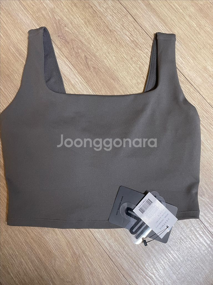 젝시믹스 M 젤라 인텐션 스퀘어 브라탑 토프그레이--1