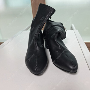 블랙 앵클 부츠 힐 슈즈