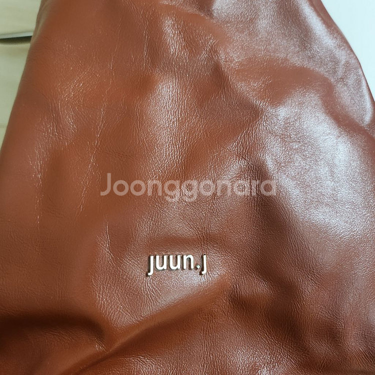 준지(juun.j) 여성 브라운 리얼 레더 호보백--6