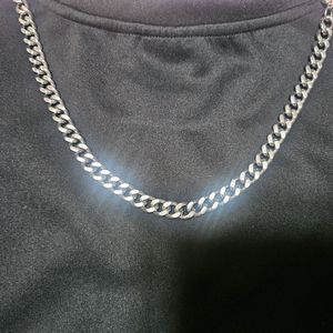 써지컬(silver)목걸이60cm.