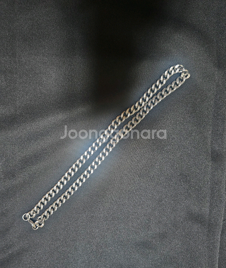 써지컬(silver)목걸이60cm.--2
