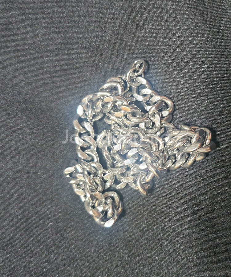 써지컬(silver)목걸이60cm.--6