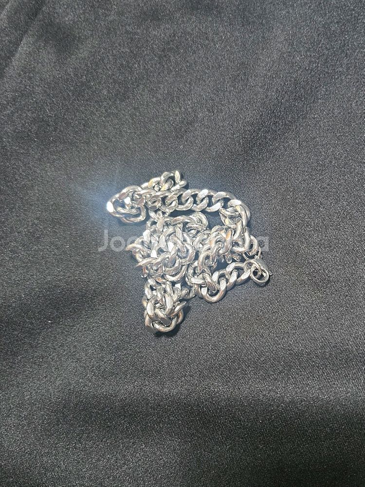 써지컬(silver)목걸이60cm.--5