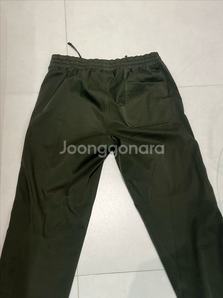 Harlan+Holden 카키색 폴리 와이드 팬츠 M--0