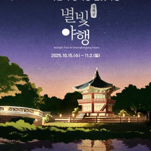 경복궁 별빛야행 10월26일(일) 7시40분 2매 양