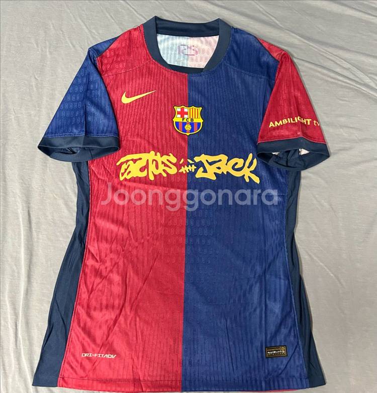 [L] 24/25 바르셀로나 홈 스캇 어센틱 유니폼--4