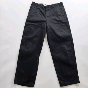 유니클로 일자 블랙 면바지 사이즈35 R2546