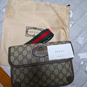 남성 구찌 GG 벨트백 크로스 새제품