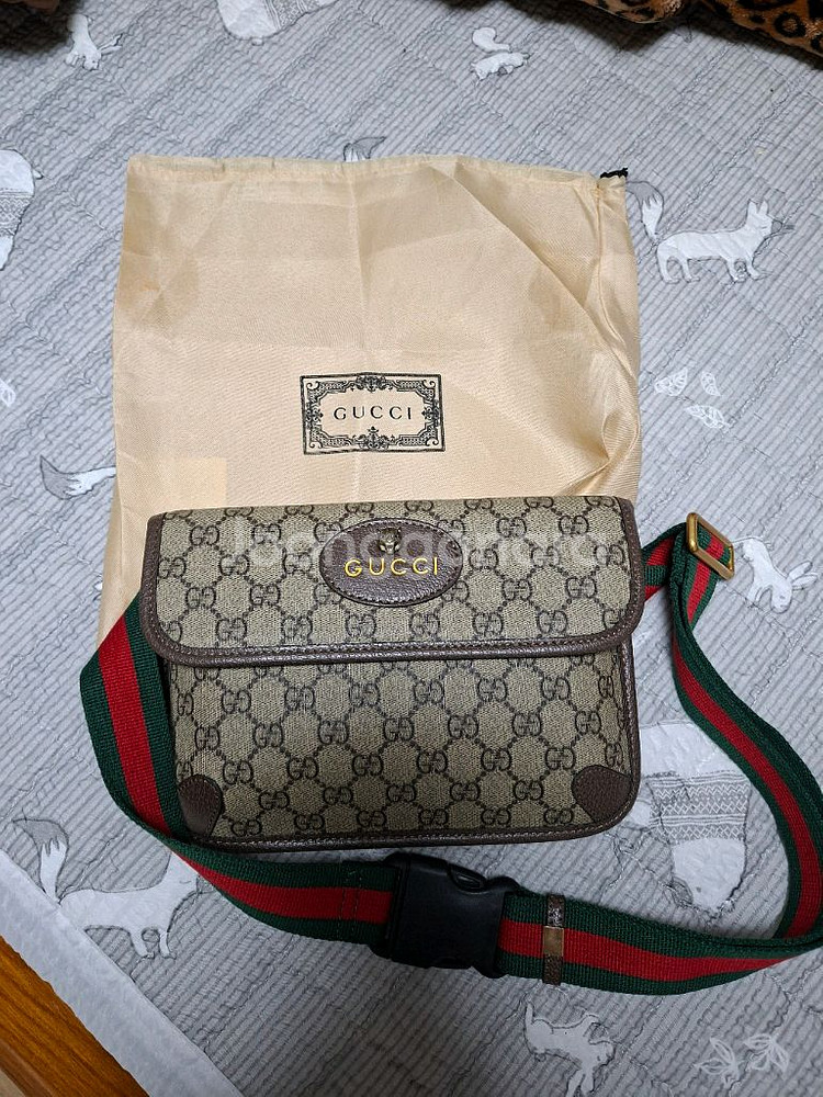 남성 구찌 GG 벨트백 크로스 새제품--3