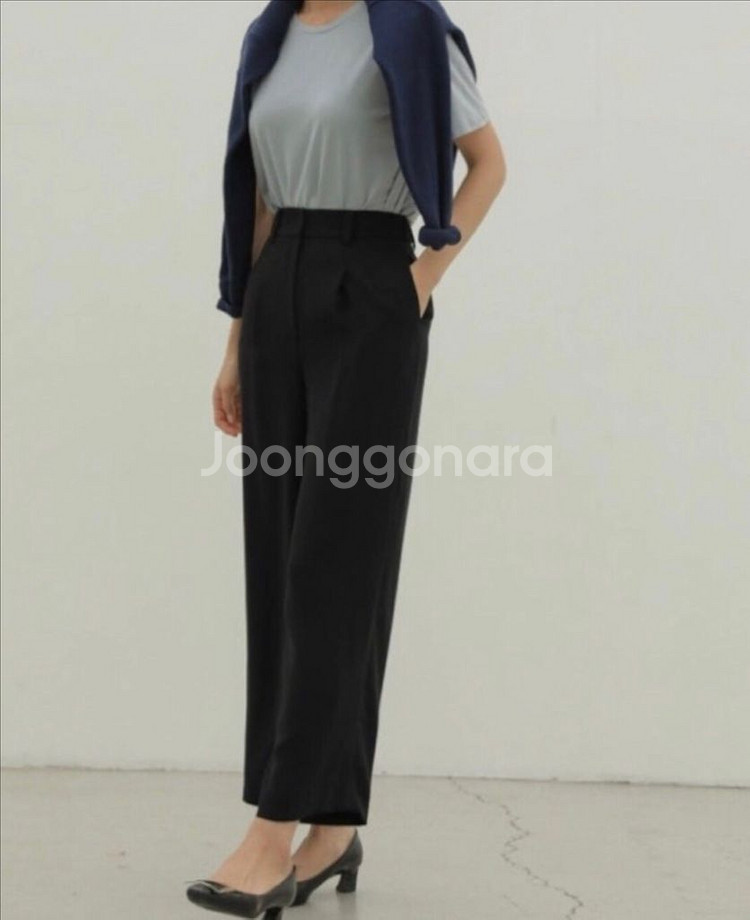 으네드레스 찰랑 와이드 팬츠 (네이비)--1