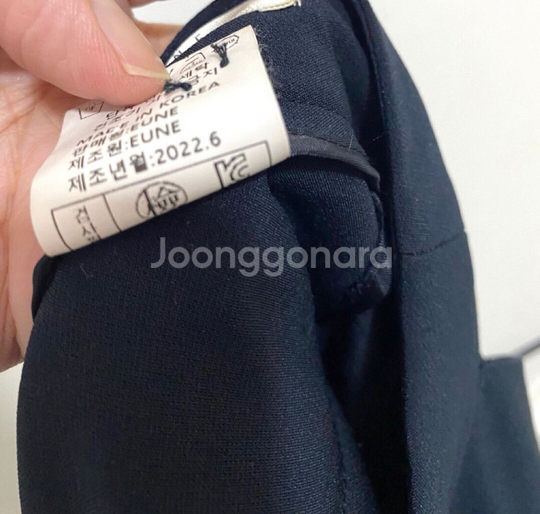 으네드레스 찰랑 와이드 팬츠 (네이비)--7