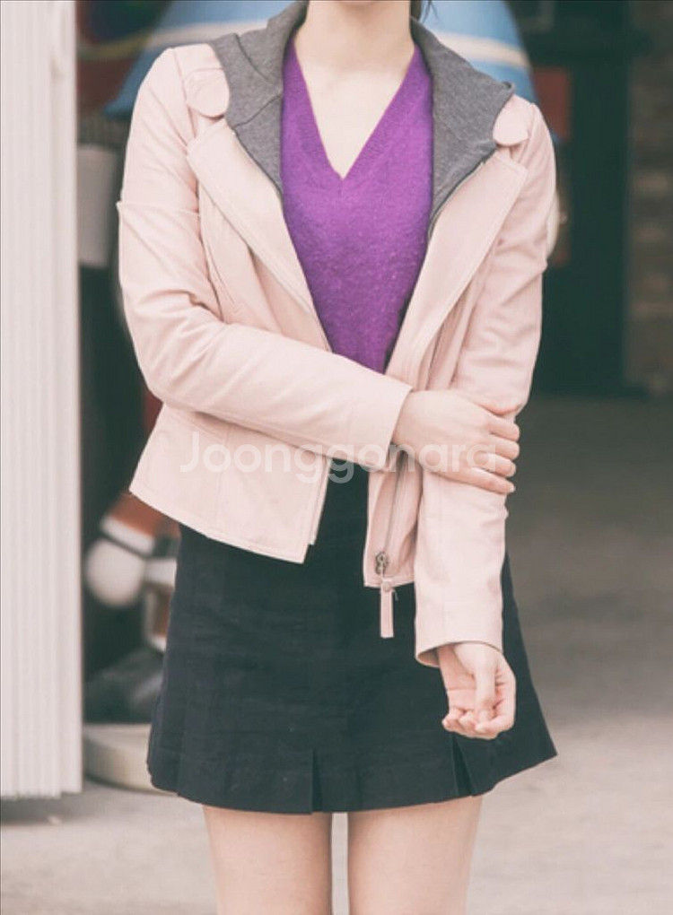 시티지 양가죽 라이더 자켓--0