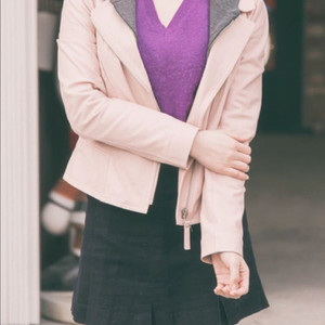 시티지 양가죽 라이더 자켓