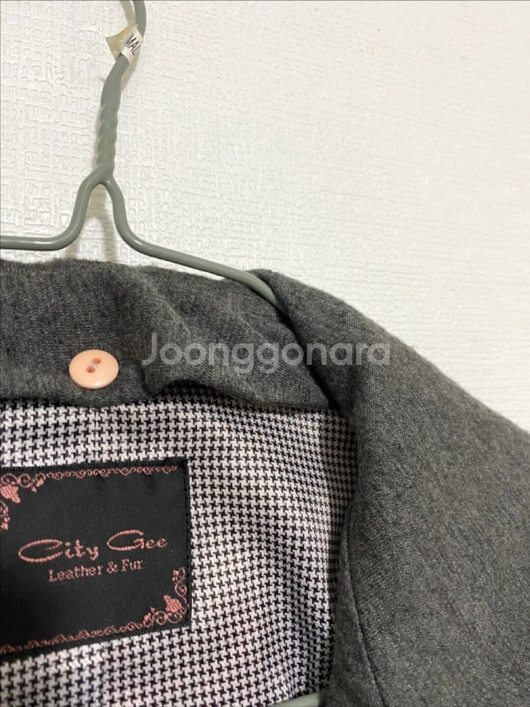 시티지 양가죽 라이더 자켓--3