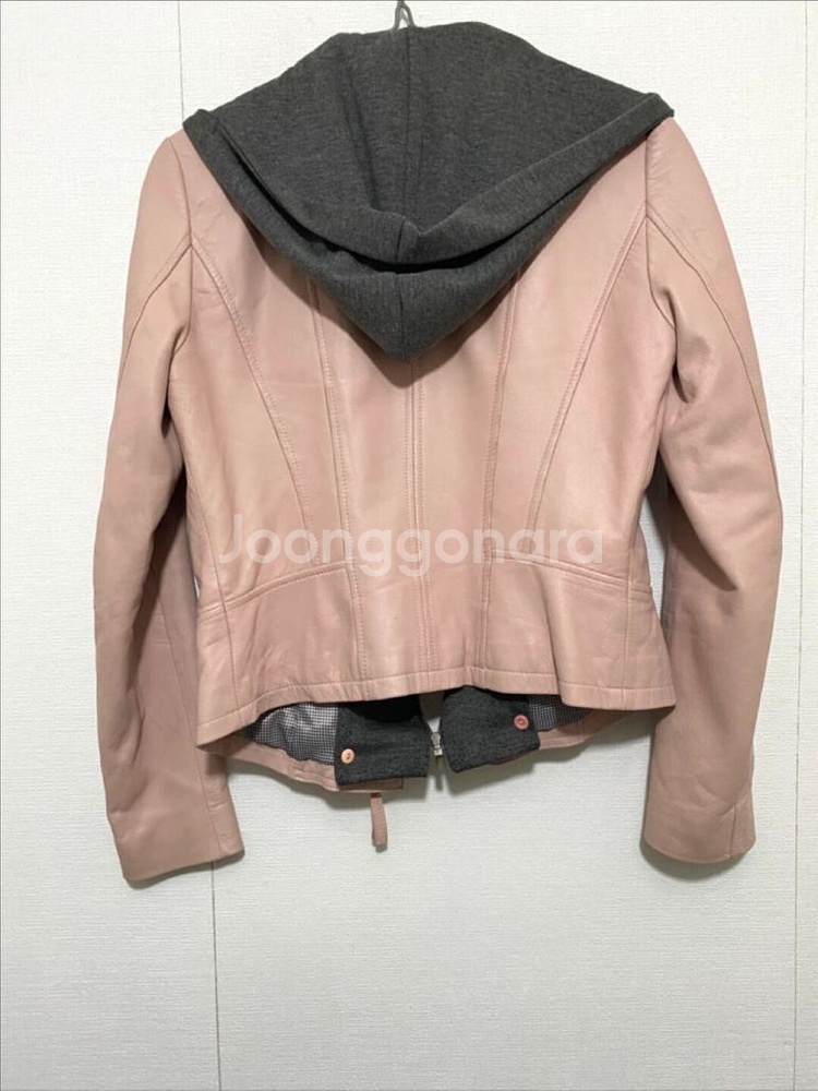시티지 양가죽 라이더 자켓--9