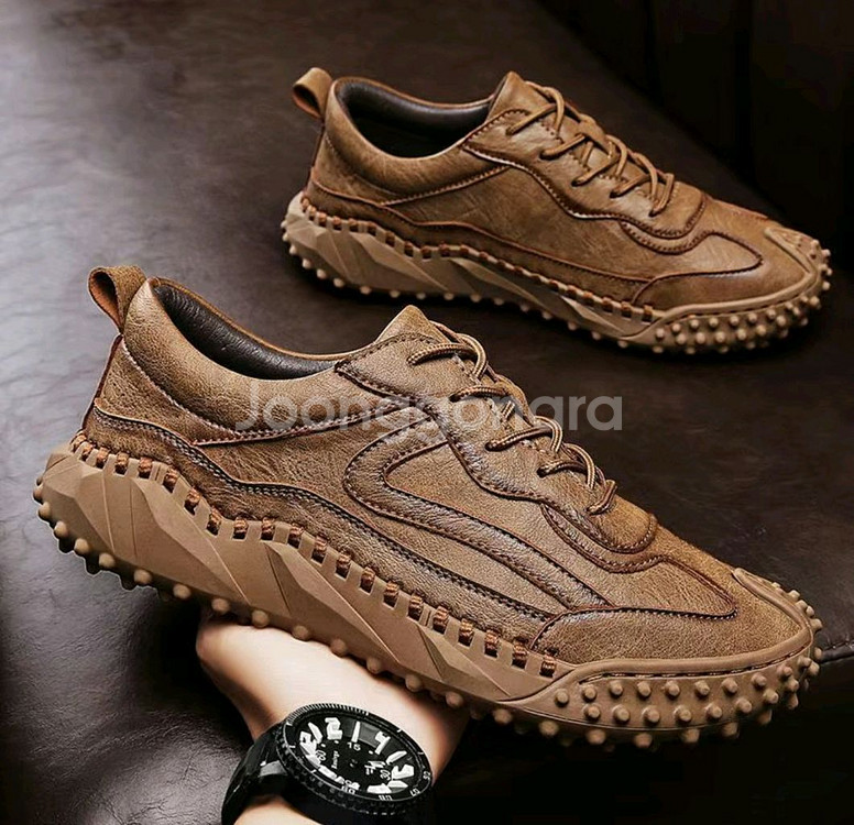 천연소가죽 남성 캐주얼 수제화(새것)--0