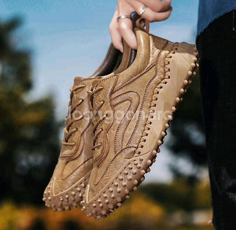 천연소가죽 남성 캐주얼 수제화(새것)--2