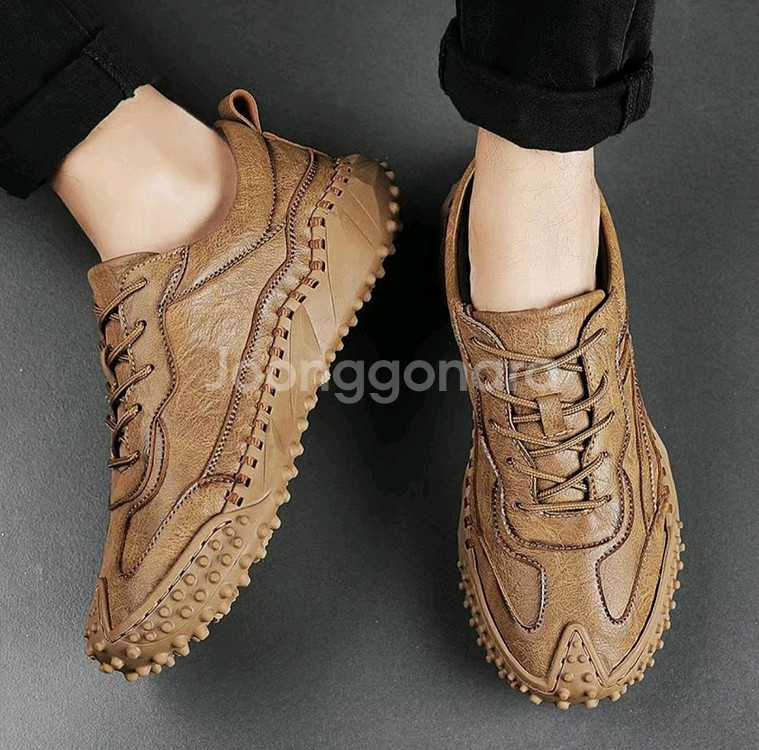 천연소가죽 남성 캐주얼 수제화(새것)--1