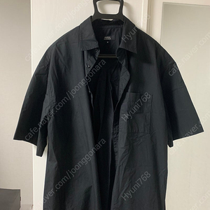 무탠다드오버사이즈반팔셔츠네이비블랙2종일괄판매