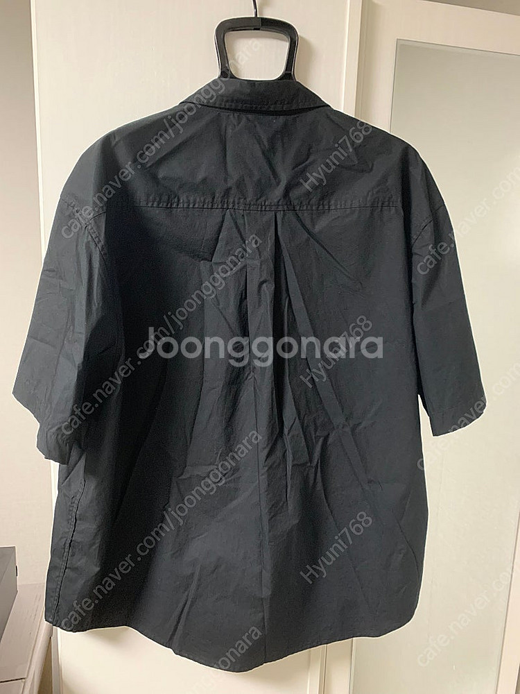 무탠다드오버사이즈반팔셔츠네이비블랙2종일괄판매--2