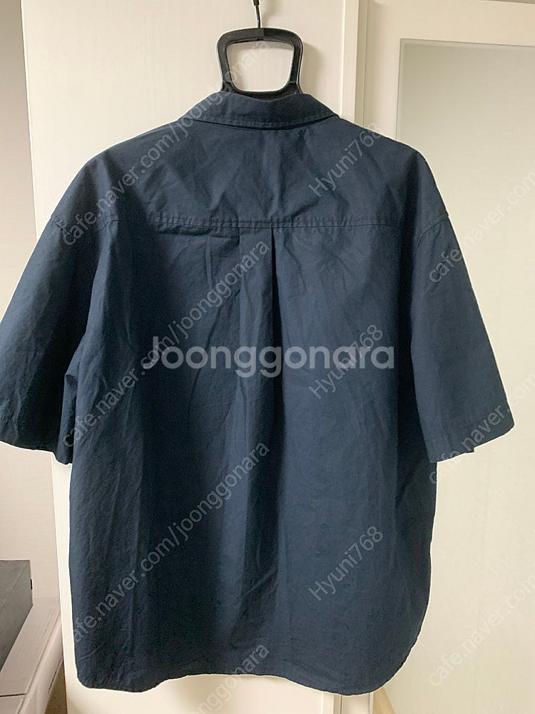 무탠다드오버사이즈반팔셔츠네이비블랙2종일괄판매--6