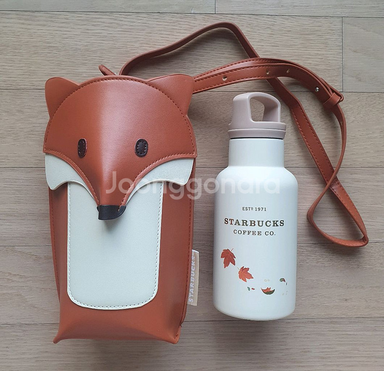 중국 스타벅스 텀블러 & 여우가방--0