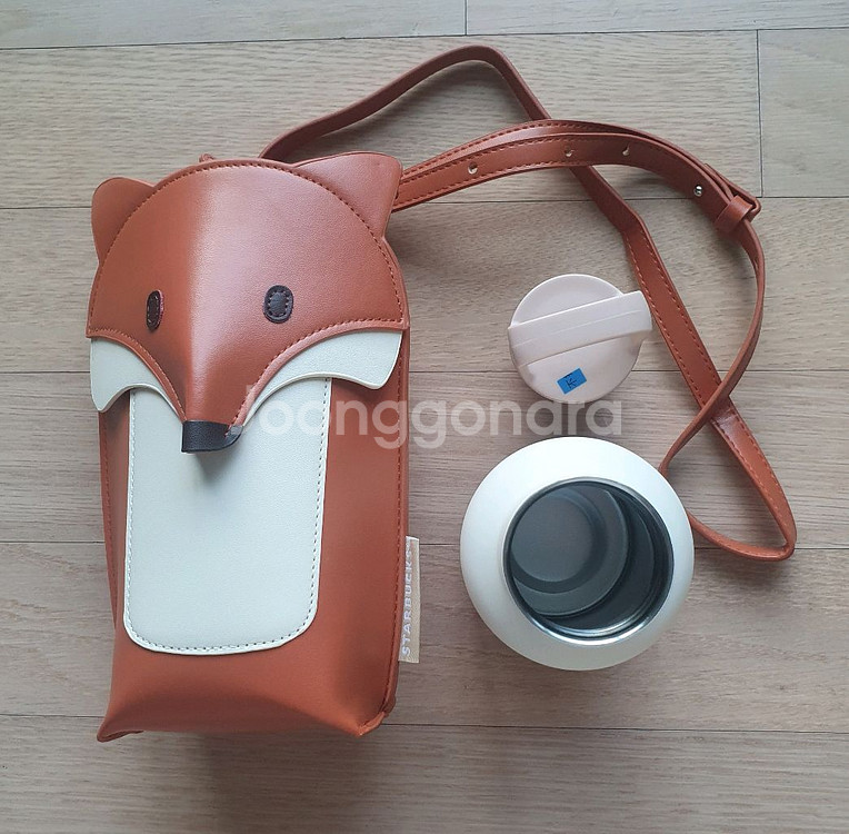 중국 스타벅스 텀블러 & 여우가방--1