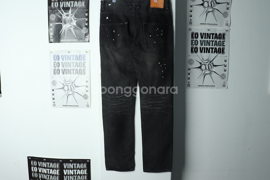(L-XL) 브랜드빈티지 청바지 데님 리타 흑청--4