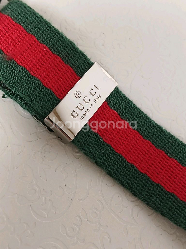 구찌 삼선 여성벨트 정품 팝니다--2